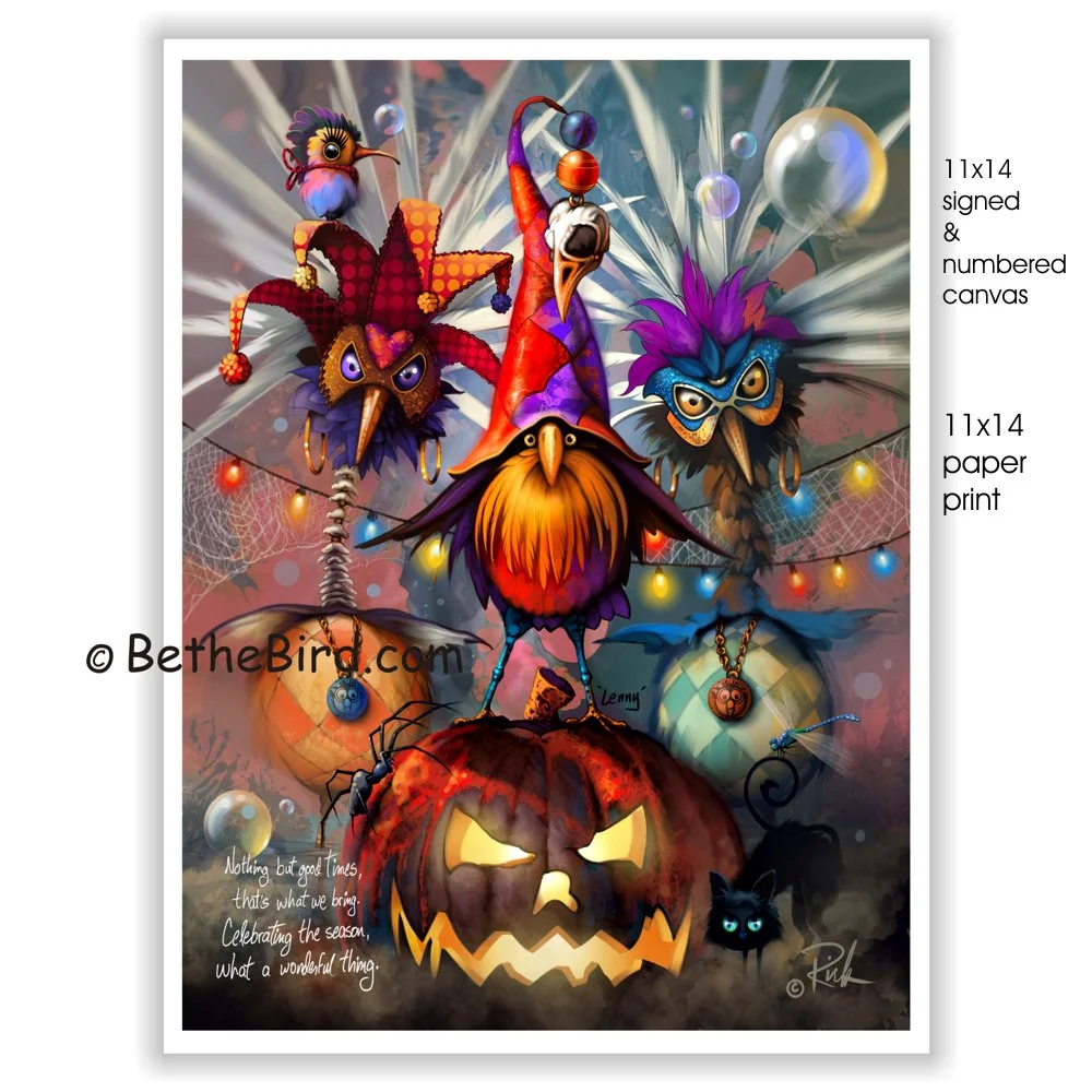 ダイヤモンドアートクラブ　LENNY...Pumpkin Master LENNYPumpkin Master' - by artist Richard Lorenz — Be the Bird!